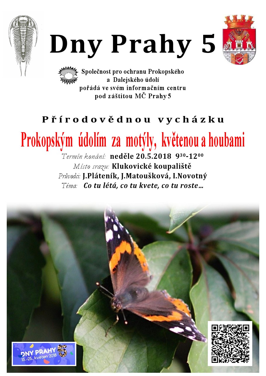 PDU 2018 Dny Prahy 5 vychazka Za motyly a kvetenou